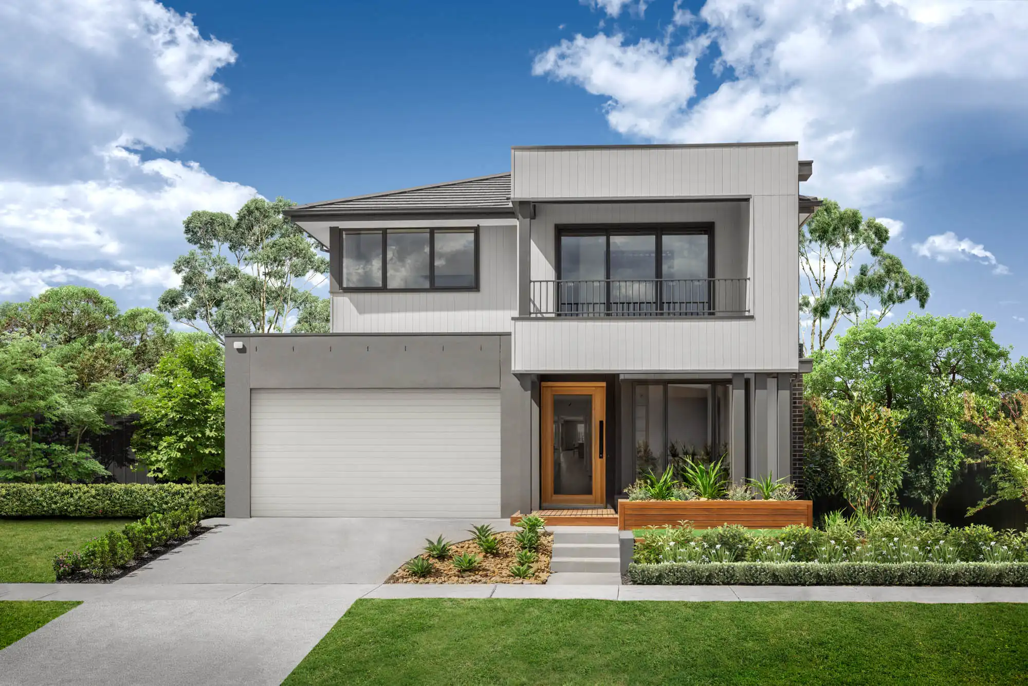 The facade of the Simonds Walkerville 38 home design.