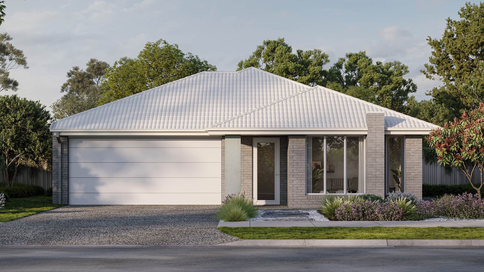 Facade rendering of a Simonds home in Victoria